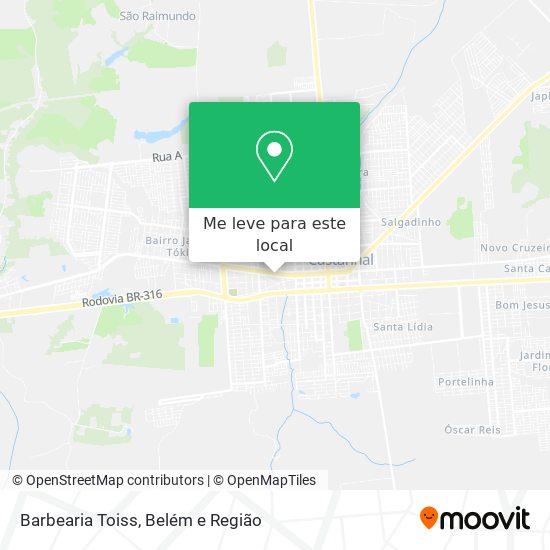 Barbearia Toiss mapa