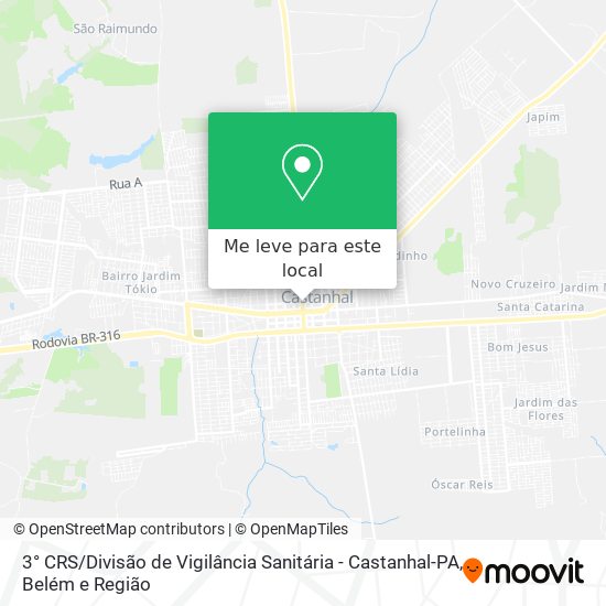 3° CRS / Divisão de Vigilância Sanitária - Castanhal-PA mapa