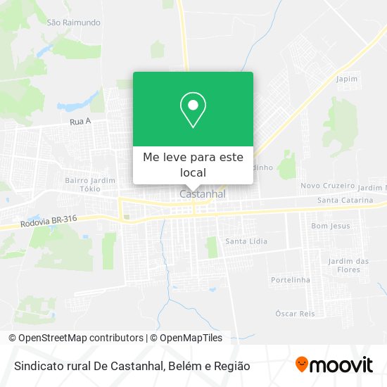 Sindicato rural De Castanhal mapa