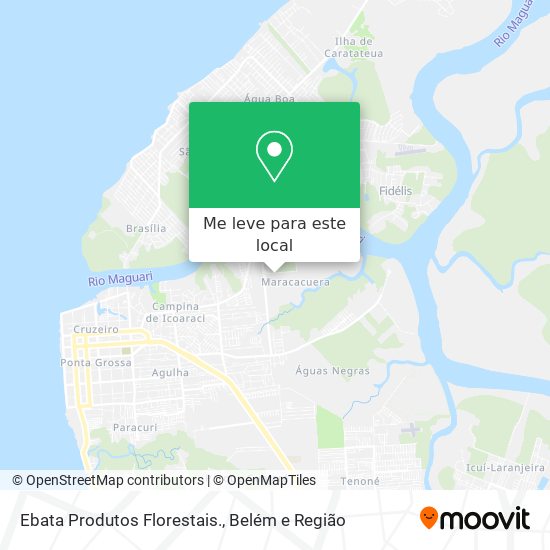 Ebata Produtos Florestais. mapa