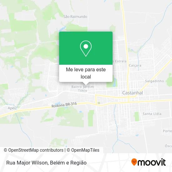 Rua Major Wilson mapa