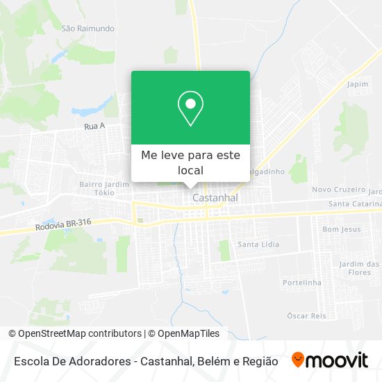 Escola De Adoradores - Castanhal mapa