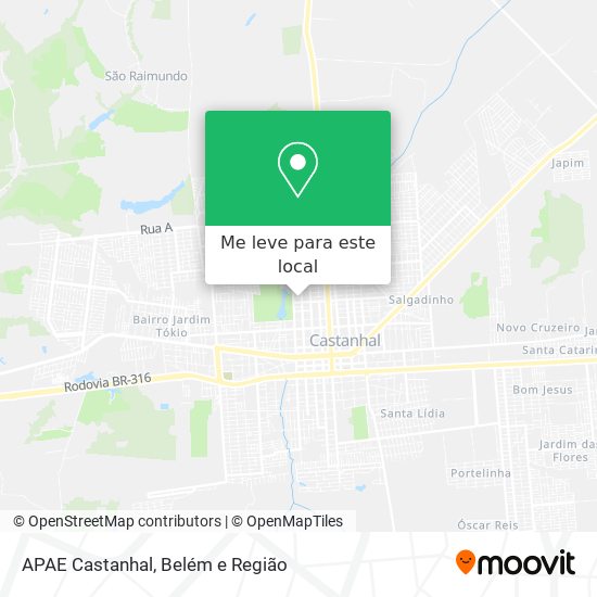 APAE Castanhal mapa