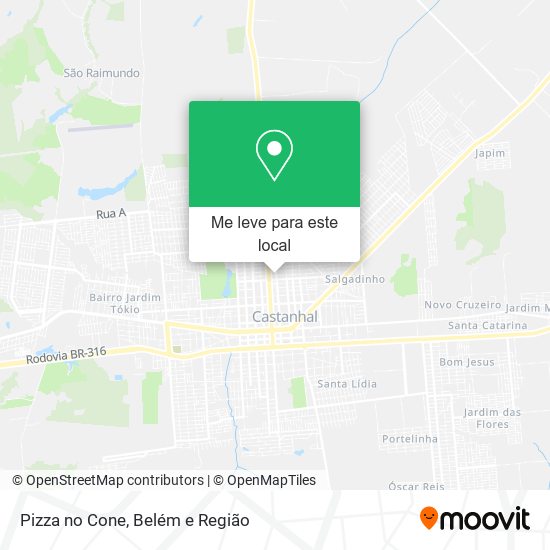 Pizza no Cone mapa