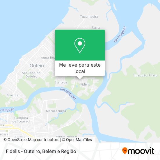 Fidélis - Outeiro mapa