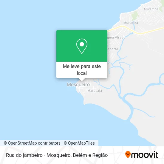 Rua do jambeiro - Mosqueiro mapa