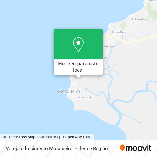 Varejão do cimento Mosqueiro mapa