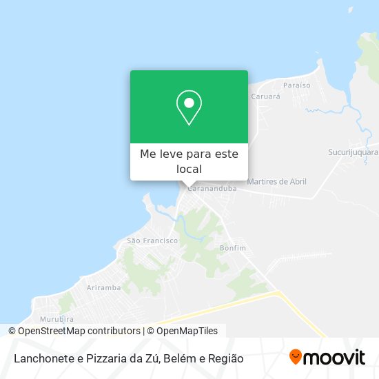 Lanchonete e Pizzaria da Zú mapa