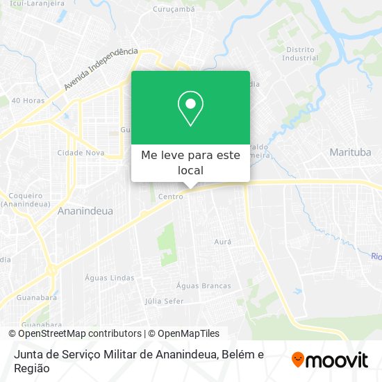 Junta de Serviço Militar de Ananindeua mapa