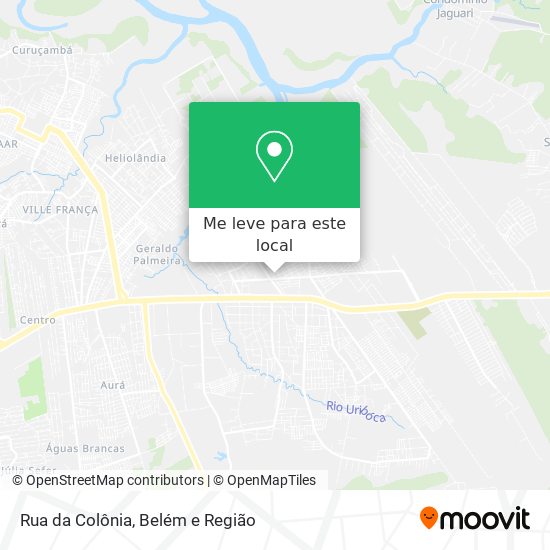 Rua da Colônia mapa