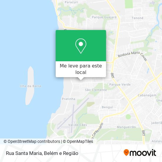 Rua Santa Maria mapa