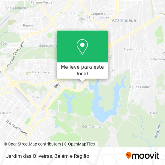 Jardim das Oliveiras mapa