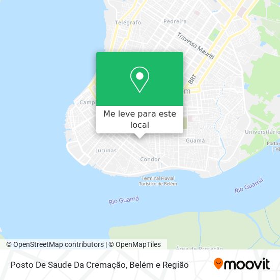 Posto De Saude Da Cremação mapa