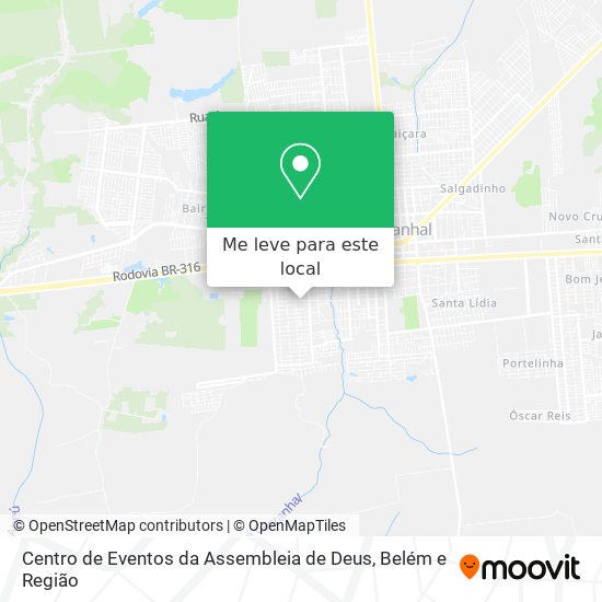 Centro de Eventos da Assembleia de Deus mapa