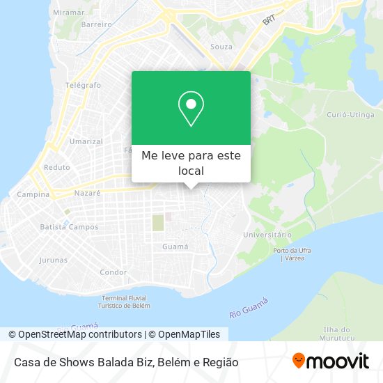 Casa de Shows Balada Biz mapa