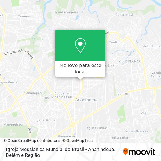 Igreja Messiânica Mundial do Brasil - Ananindeua mapa