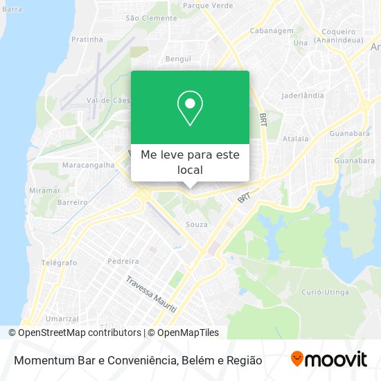 Momentum Bar e Conveniência mapa