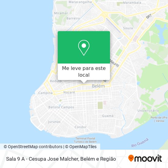 Sala 9 A - Cesupa Jose Malcher mapa