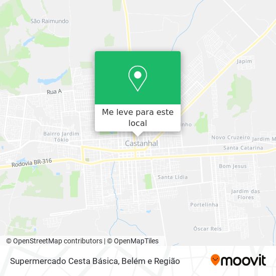 Supermercado Cesta Básica mapa