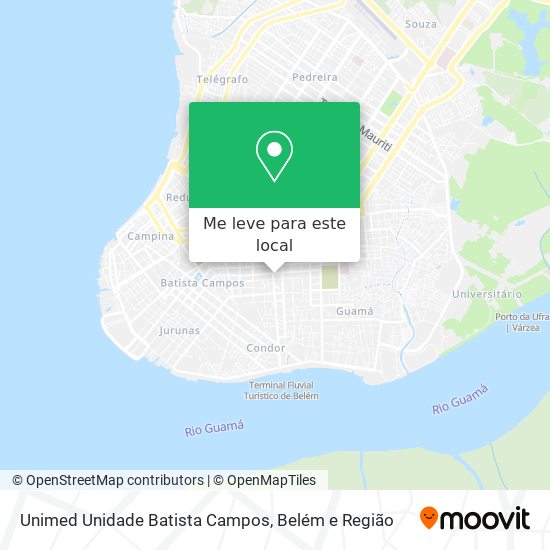 Unimed Unidade Batista Campos mapa