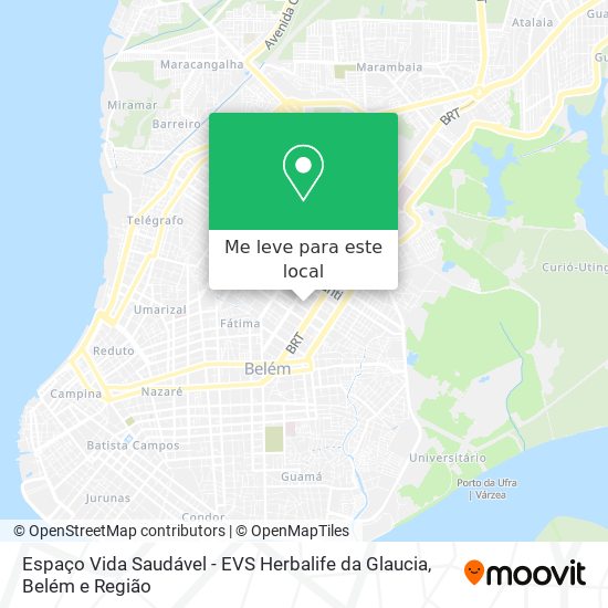 Espaço Vida Saudável - EVS Herbalife da Glaucia mapa