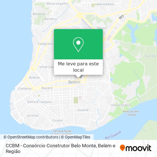 CCBM - Consórcio Construtor Belo Monte mapa