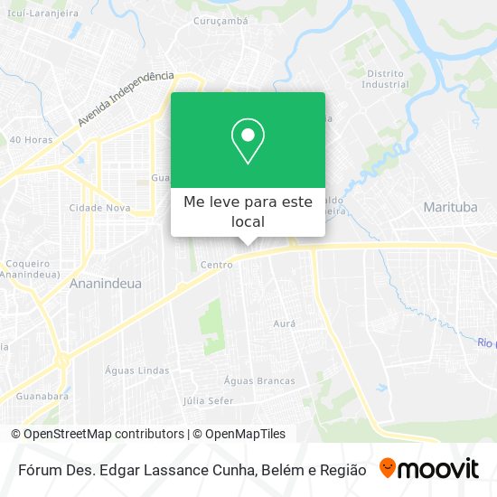 Fórum Des. Edgar Lassance Cunha mapa
