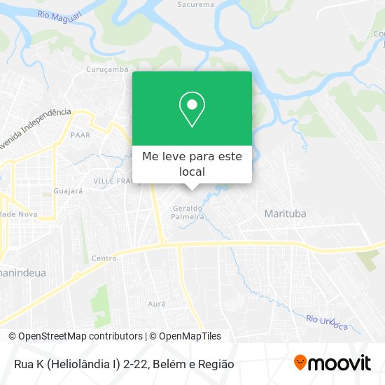Rua K (Heliolândia I) 2-22 mapa