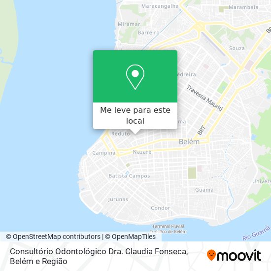 Consultório Odontológico Dra. Claudia Fonseca mapa
