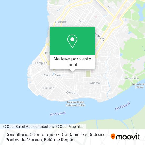 Consultorio Odontologico - Dra Danielle e Dr  Joao Pontes de Moraes mapa