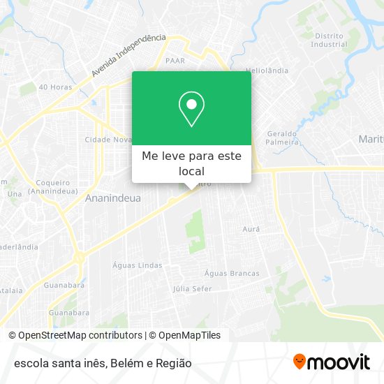 escola santa inês mapa