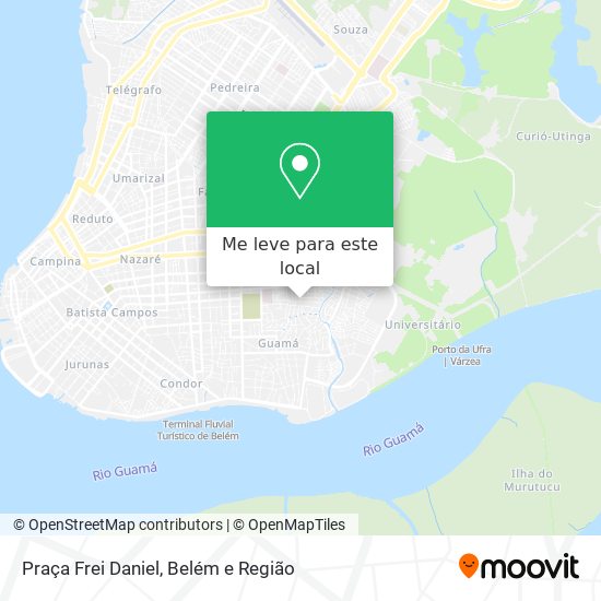 Praça Frei Daniel mapa