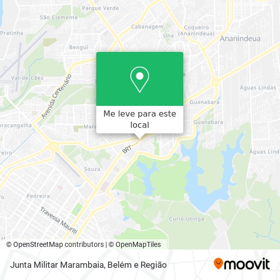 Junta Militar Marambaia mapa