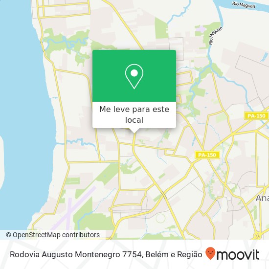 Rodovia Augusto Montenegro 7754 mapa