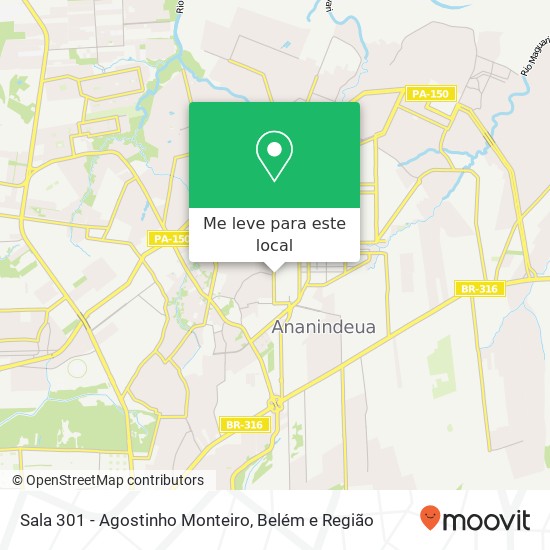 Sala 301 - Agostinho Monteiro mapa