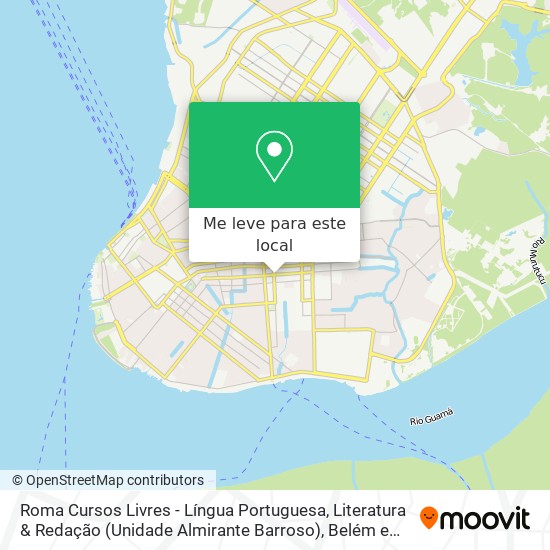 Roma Cursos Livres  - Língua Portuguesa, Literatura & Redação (Unidade Almirante Barroso) mapa