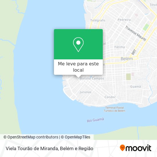Viela Tourão de Miranda mapa