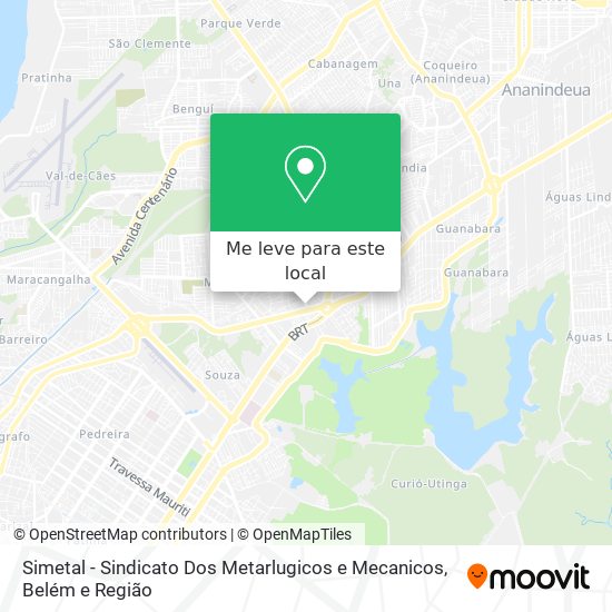 Simetal - Sindicato Dos Metarlugicos e Mecanicos mapa