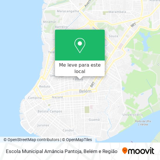 Escola Municipal Amância Pantoja mapa
