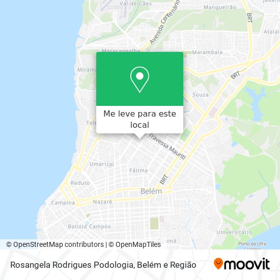 Rosangela Rodrigues Podologia mapa