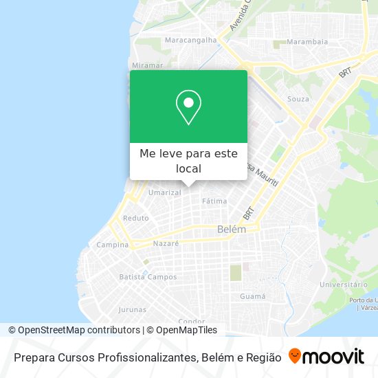 Prepara Cursos Profissionalizantes mapa