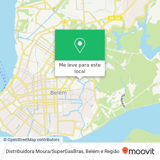 Distribuidora Moura / SuperGasBras mapa