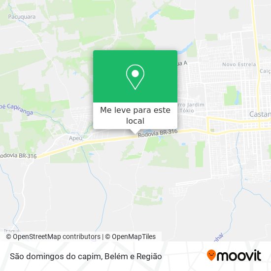São domingos do capim mapa