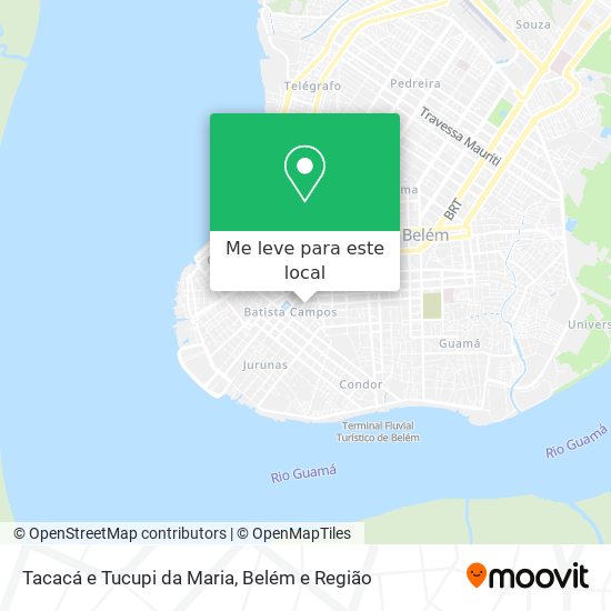 Tacacá e Tucupi da Maria mapa