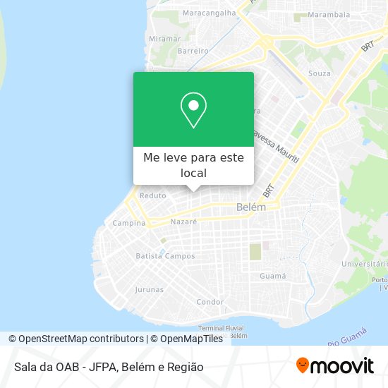 Sala da OAB - JFPA mapa