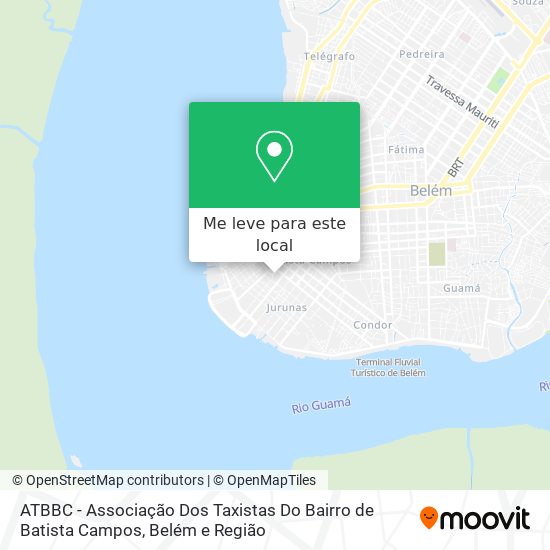 ATBBC - Associação Dos Taxistas Do Bairro de Batista Campos mapa