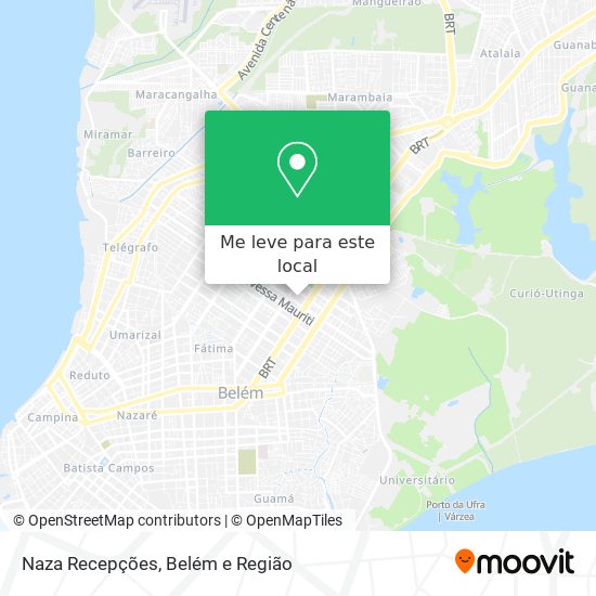 Naza Recepções mapa