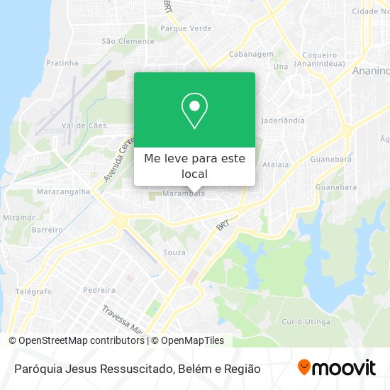 Paróquia Jesus Ressuscitado mapa