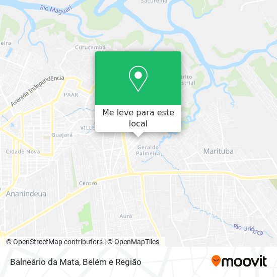 Balneário da Mata mapa