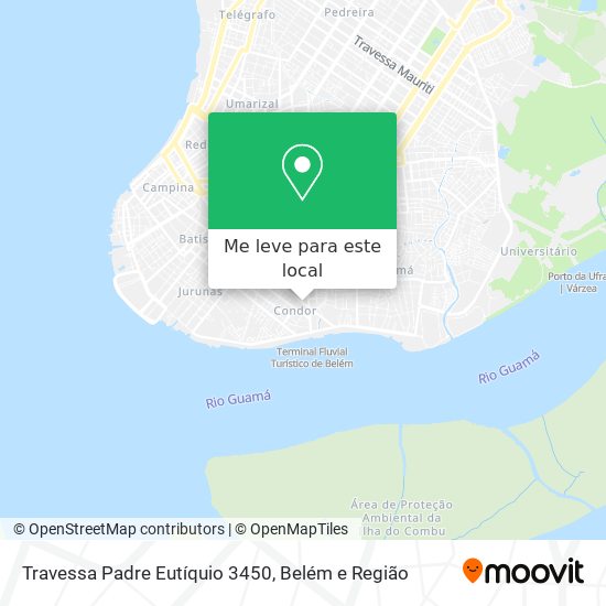 Travessa Padre Eutíquio 3450 mapa